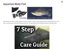 Tablet Screenshot of molly-fish.com